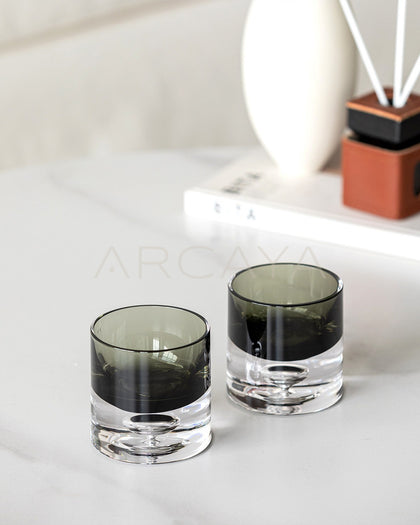 Gradient Smoked Glass Decanter Set - scene