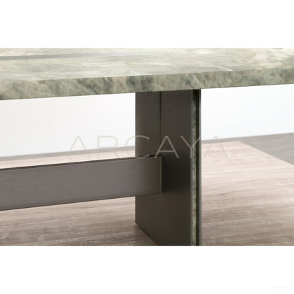 Aston Natural Stone Long Dining Table - scene