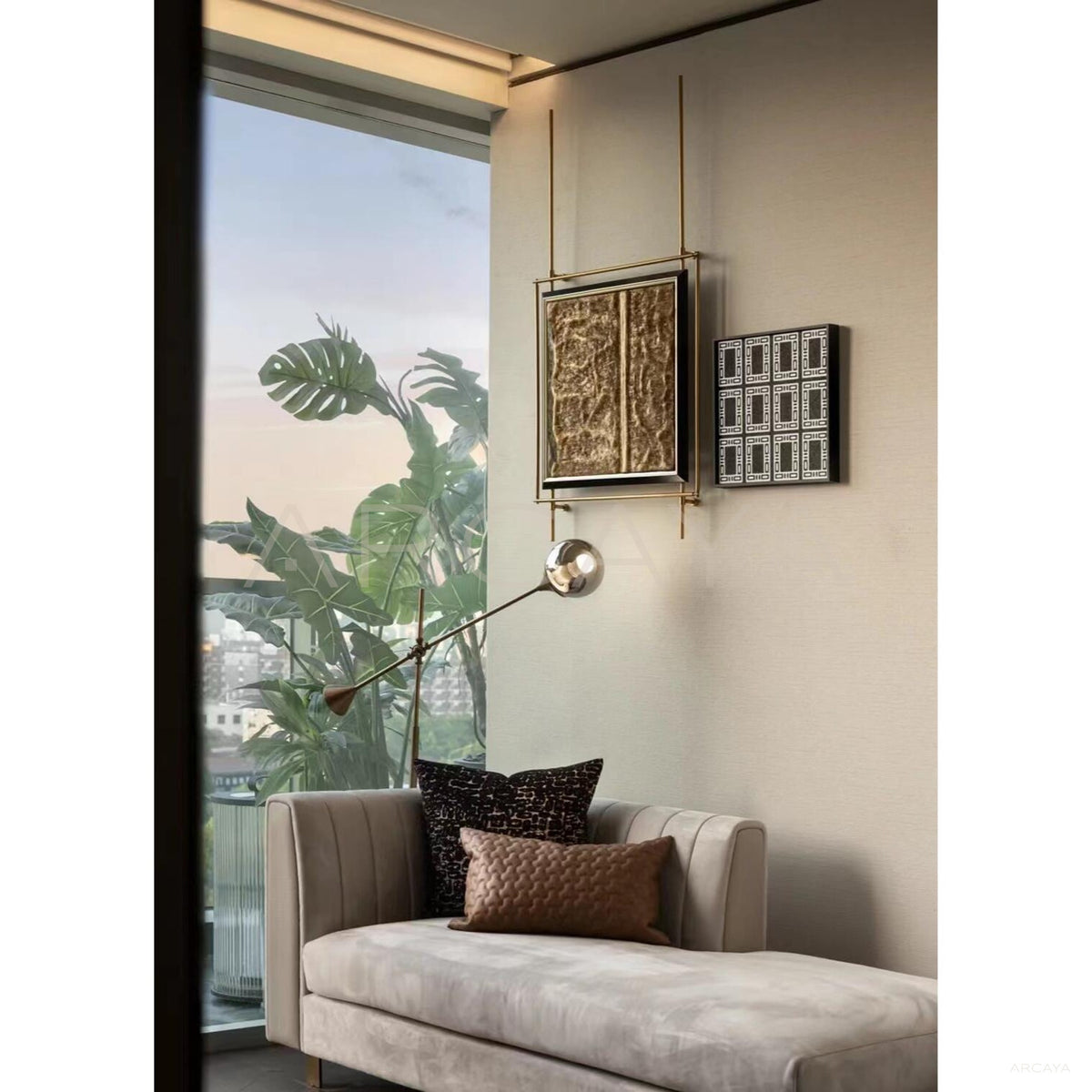 Metal Frame Series Wall Art Set in detail