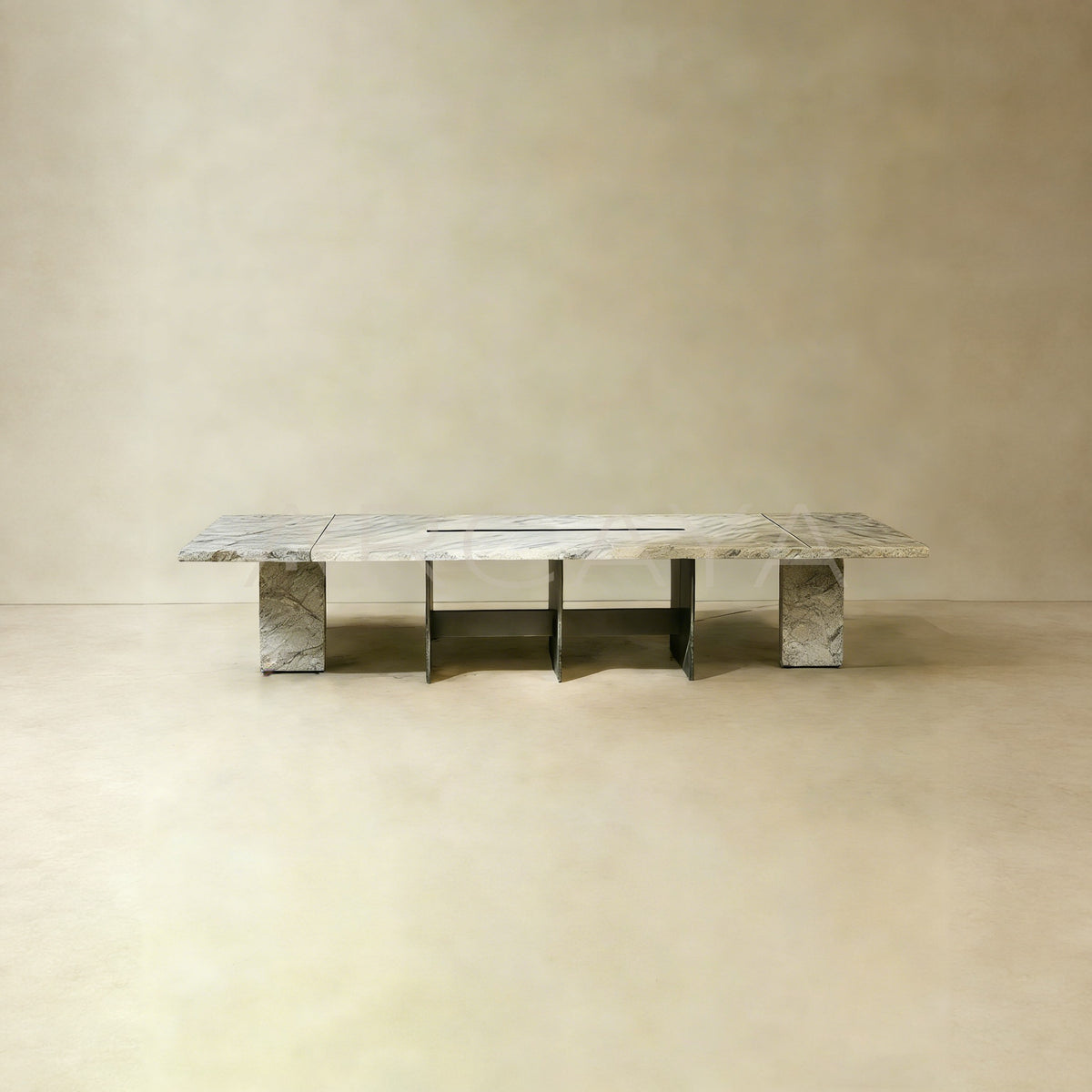 Aston Natural Stone Long Dining Table - main