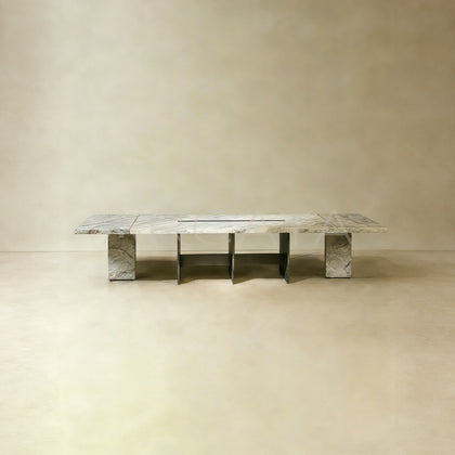 Aston Natural Stone Long Dining Table - main