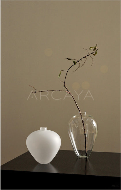 New Chinese Clear Glass Art Vase - scene