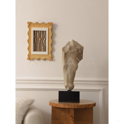 Faux Jade Horse Head Sculpture - scene