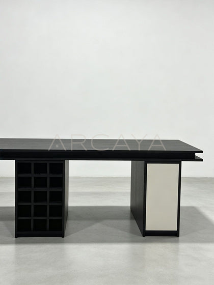 Dining Table Wine Cabinet Two In One - detail