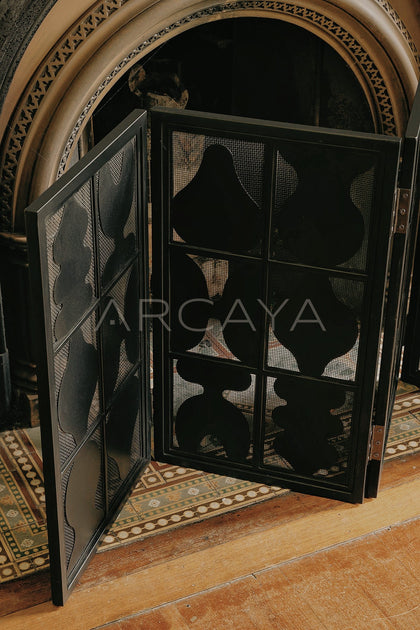 Vintage Openwork Classical Folding Screen - scene