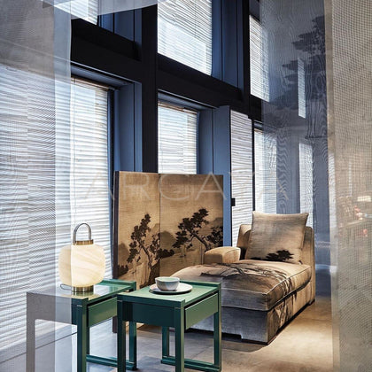 Gold Leaf Chinese Tea Room Folding Screen - scene