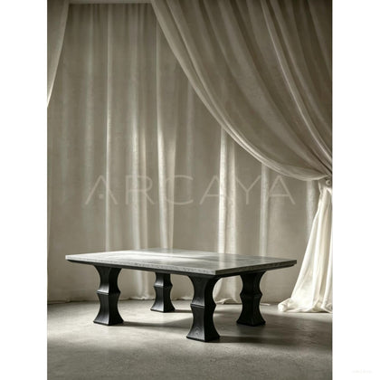 Square Bamboo Coffee Table - scene