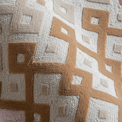 Fretwork Pattern Soft Rug - scene