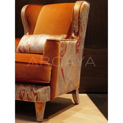 Legacy 28 Single Sofa Golden Orange - scene