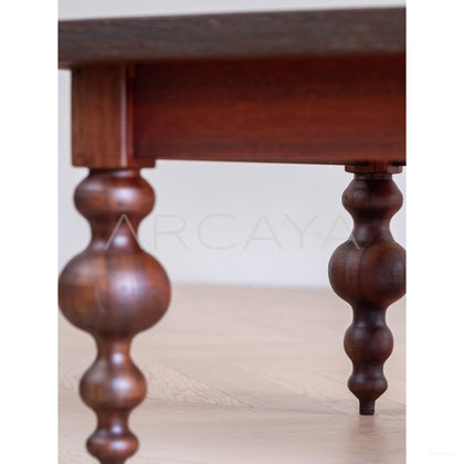 Raffles Concrete Rattan Table - scene