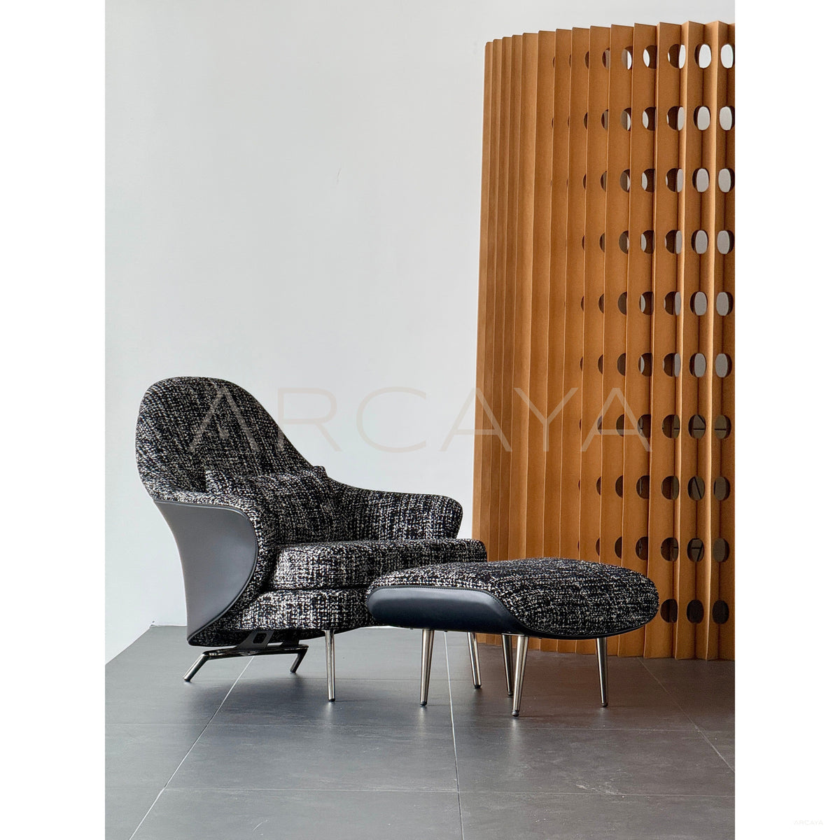 Angie Sculptural Corset Chair in detail