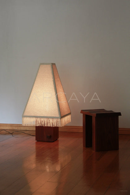 Kukeri Wood Floor Lamp - scene