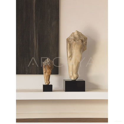 Faux Jade Horse Head Sculpture - scene