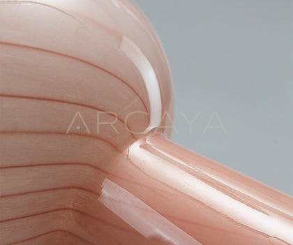 Pink Gourd Tulip Glass Vase - scene