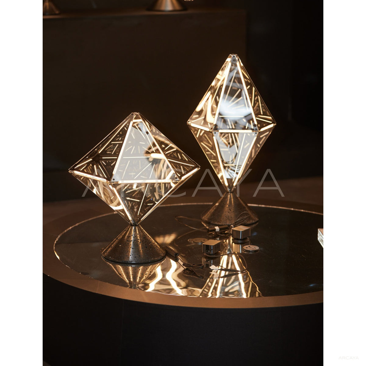 Prism Flat Diamond Table Lamp 95372 in detail