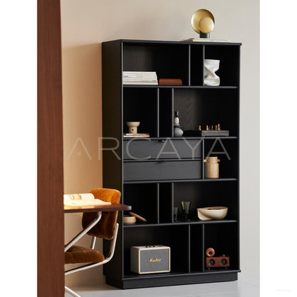 Classic Black Bookcase - scene