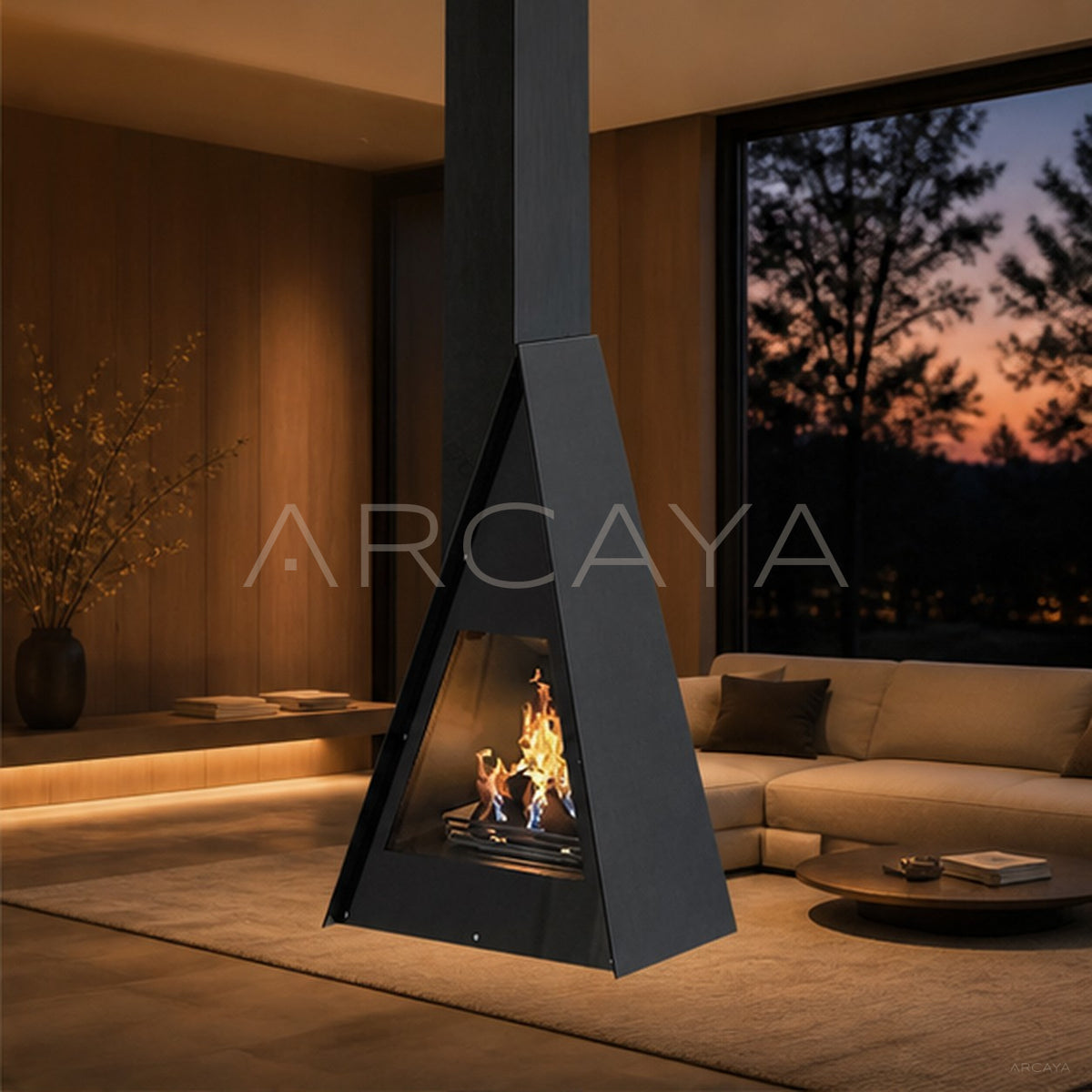 Regan Hanging Fireplace - main