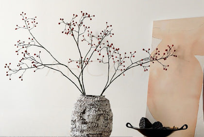 Viburnum Berry Artificial Flower Arrangement - scene