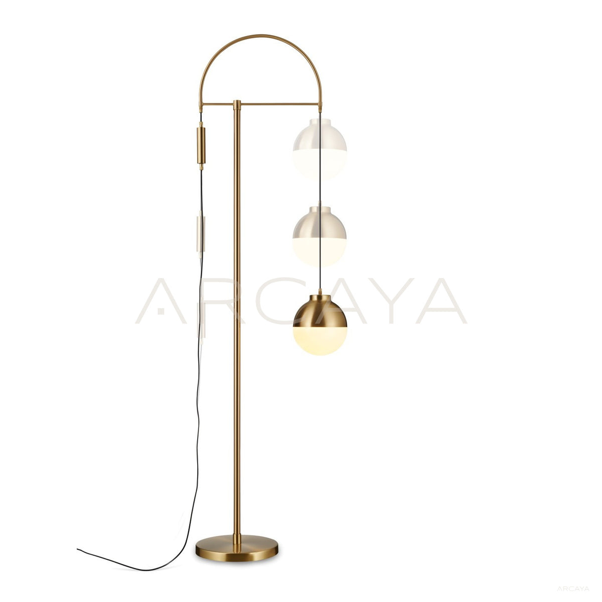 Gold Arc Dome Floor Lamp 10162 in detail