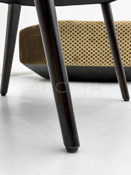 Solid Wood Upholstered Dining Chair - detail