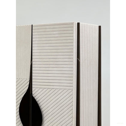 Italian Relief Texture Double Door Tall Cabinet - scene
