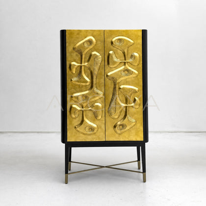 Carved Relief Decorative Cabinet - main