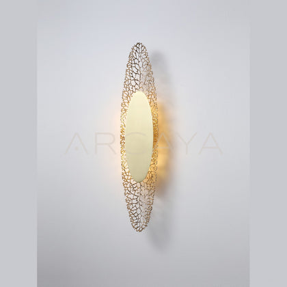 Gold Coral Lace Oval Wall Light 80561 - scene