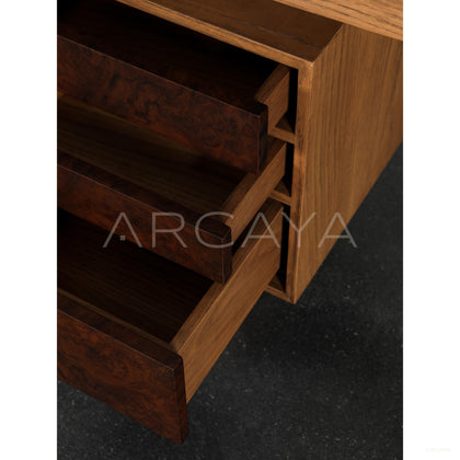 Mid Century Sculptural Desk - scene