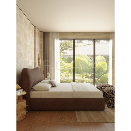 Statement Fabric Bed - scene