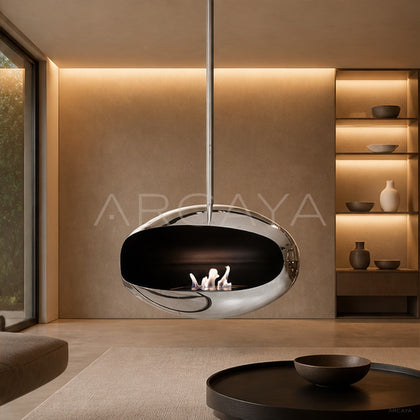 Lucas Hanging Fireplace - scene