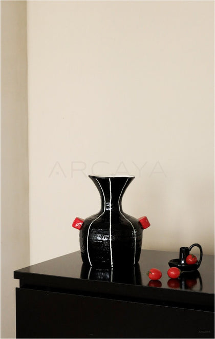 Dadan Black Jingdezhen Art Vase - scene