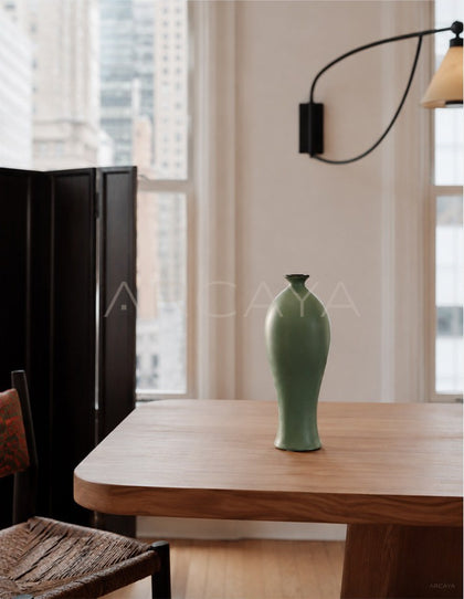 New Chinese Matte Celadon Ceramic Vase - scene