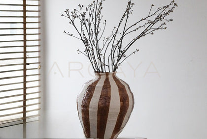 Wabi Sabi Chinese Floor Jar Vase - scene
