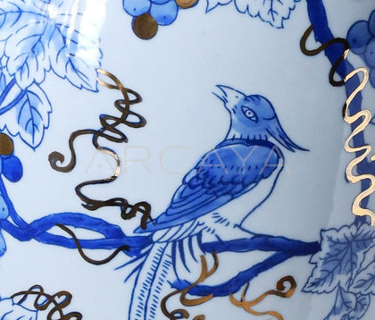 Jingdezhen Blue White Art Vase Entryway - scene