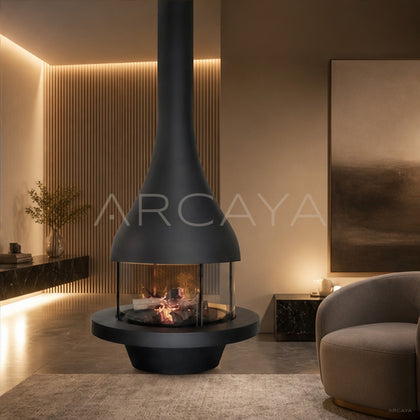 Violet Hanging Fireplace - scene