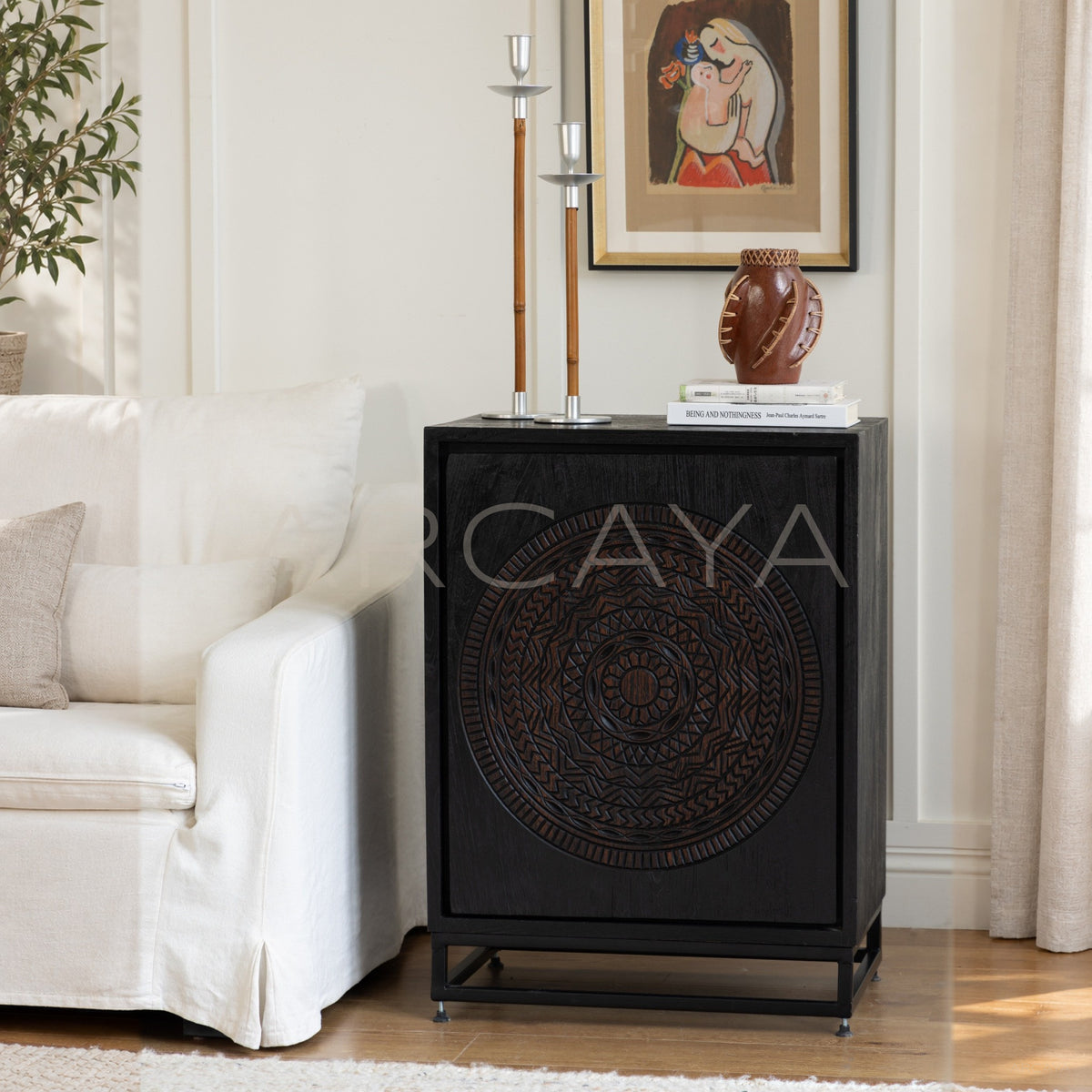 Teak Small Side Cabinet - main