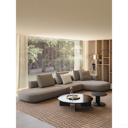 Irregular Corner Fabric Sofa - scene
