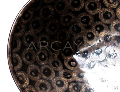 Three Legged Ceramic Art Fruit Plate - scene