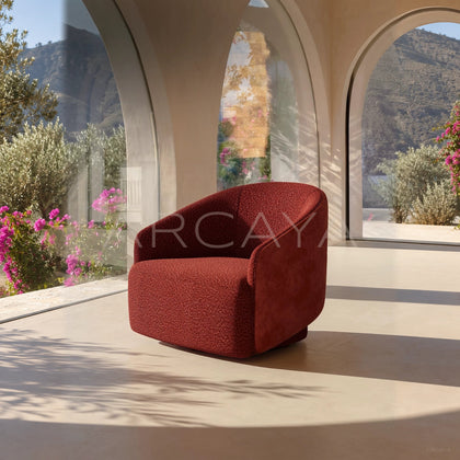 Hottop Ruiti Red Accent Chair - main
