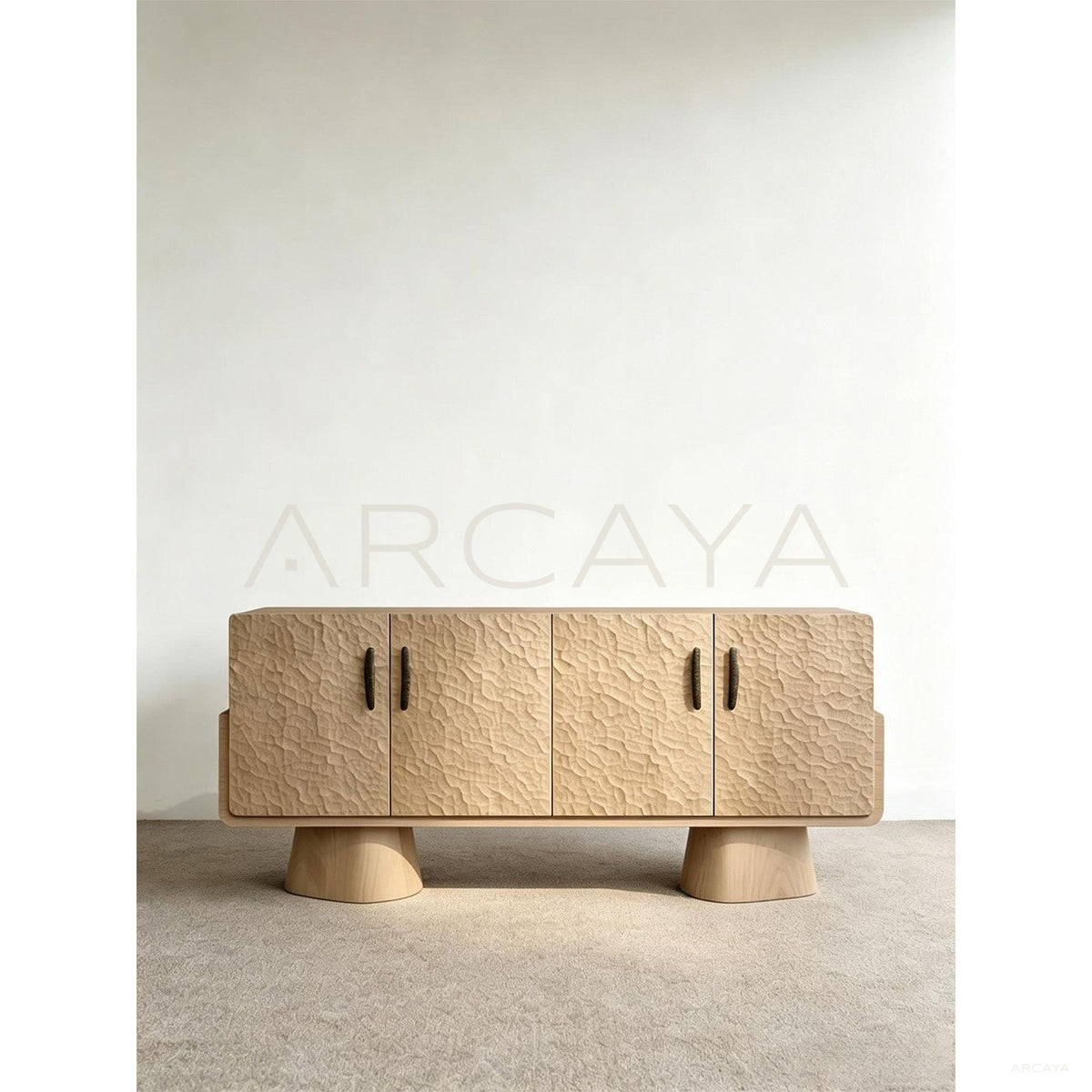 Handmade Solid Wood Sideboard in detail