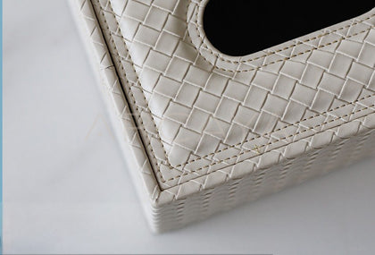 Leather Multifunctional Tissue Remote Box - scene