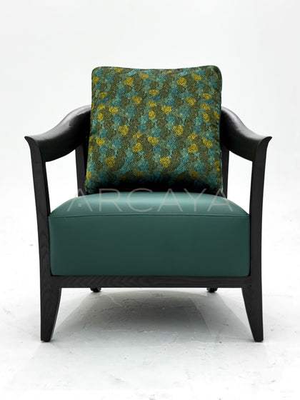 Solid Wood Frame Lounge Chair - scene