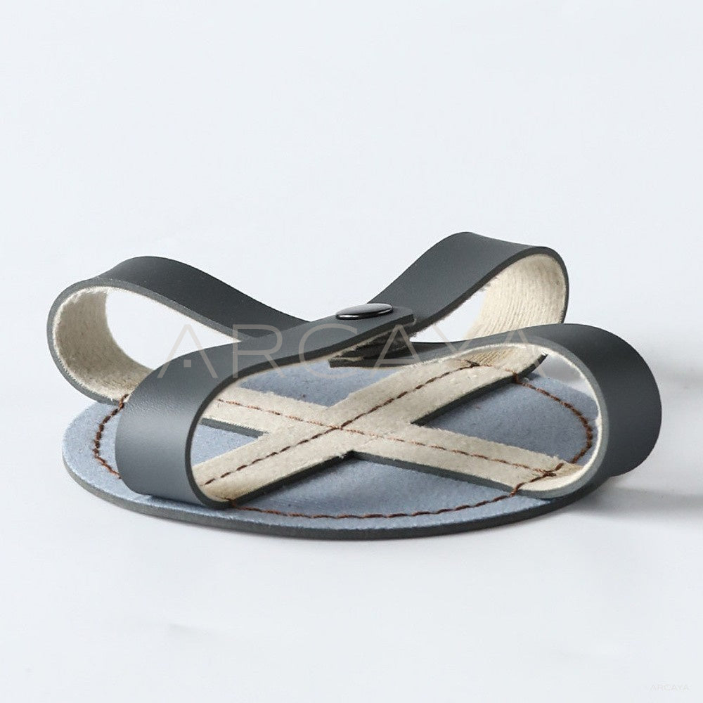 Leather Coaster Set With Holder - main