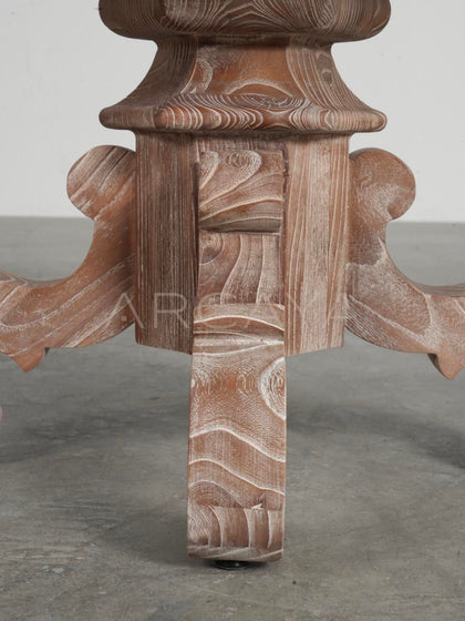 Wabi Sabi Distressed Side Table - detail