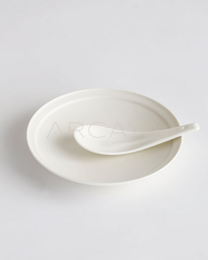 Rongbai Collab Minimalist Leaf Spoon - scene