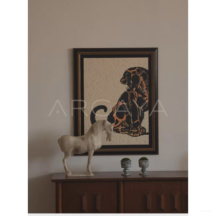 Faux Jade Horse Sculpture - scene