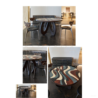 Flowing Symbiotic Art Round Table - scene