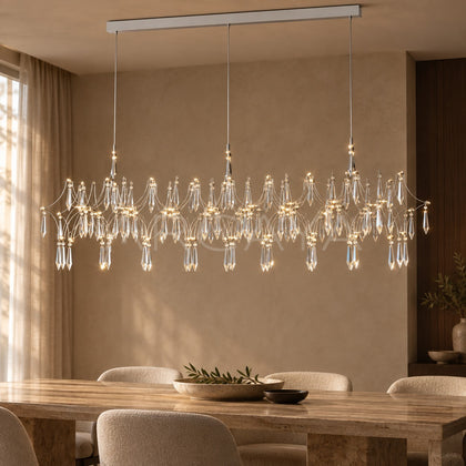 Linear Crystal Chain Web Pendant Light 97244 - main