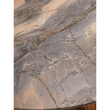 Murcell Oval Dining Table Brazilian Blue Quartz - scene