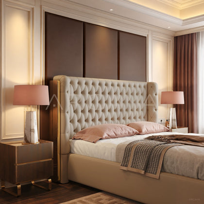 Bella Italian Leather Bed - main